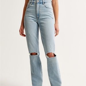 Ultra high rise 90s straight Abercrombie jeans
